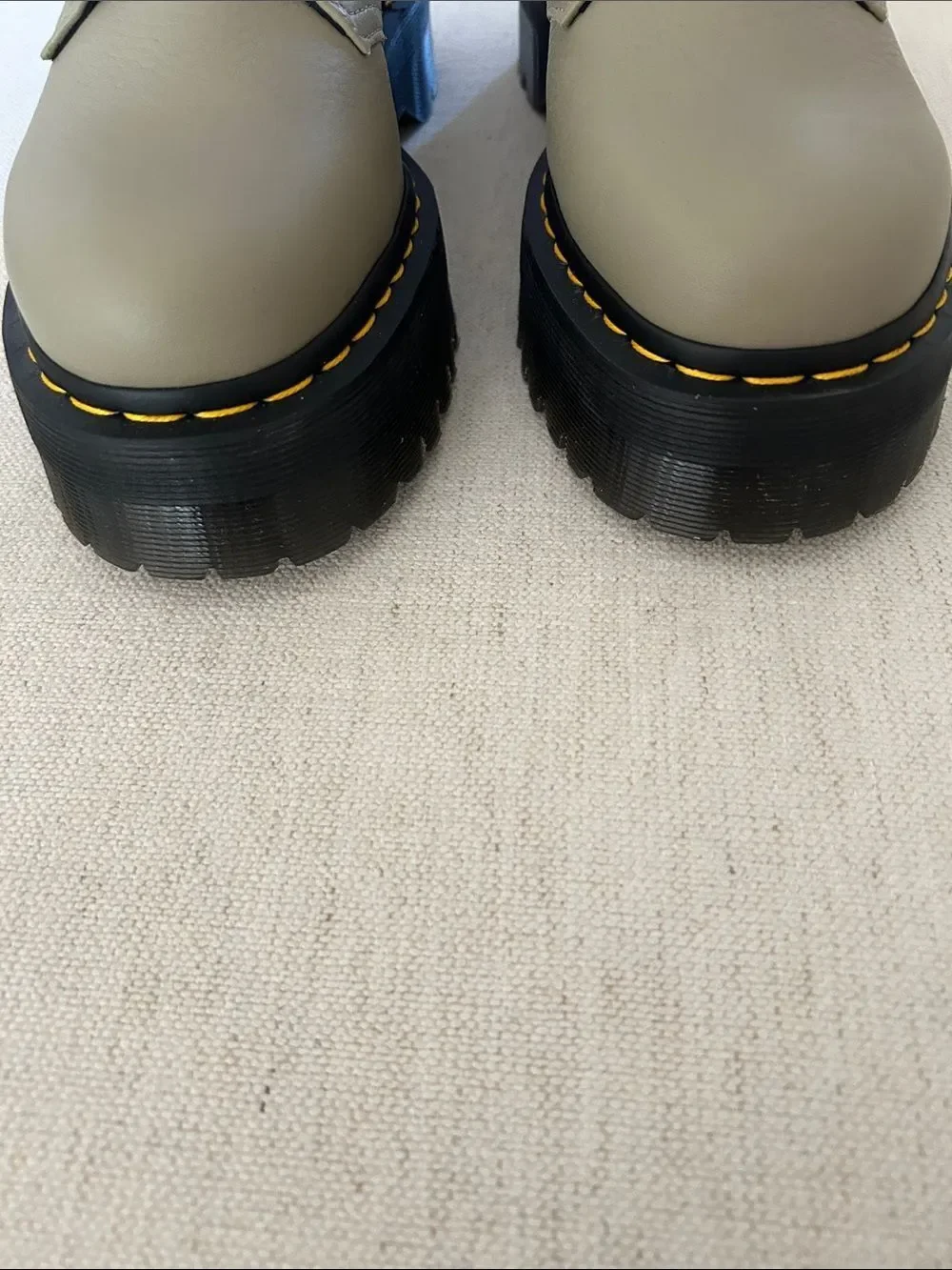 Dr Martens 1461 Quad II Pisa Platform Shoes Warm Stone l, Size 9, NWOB